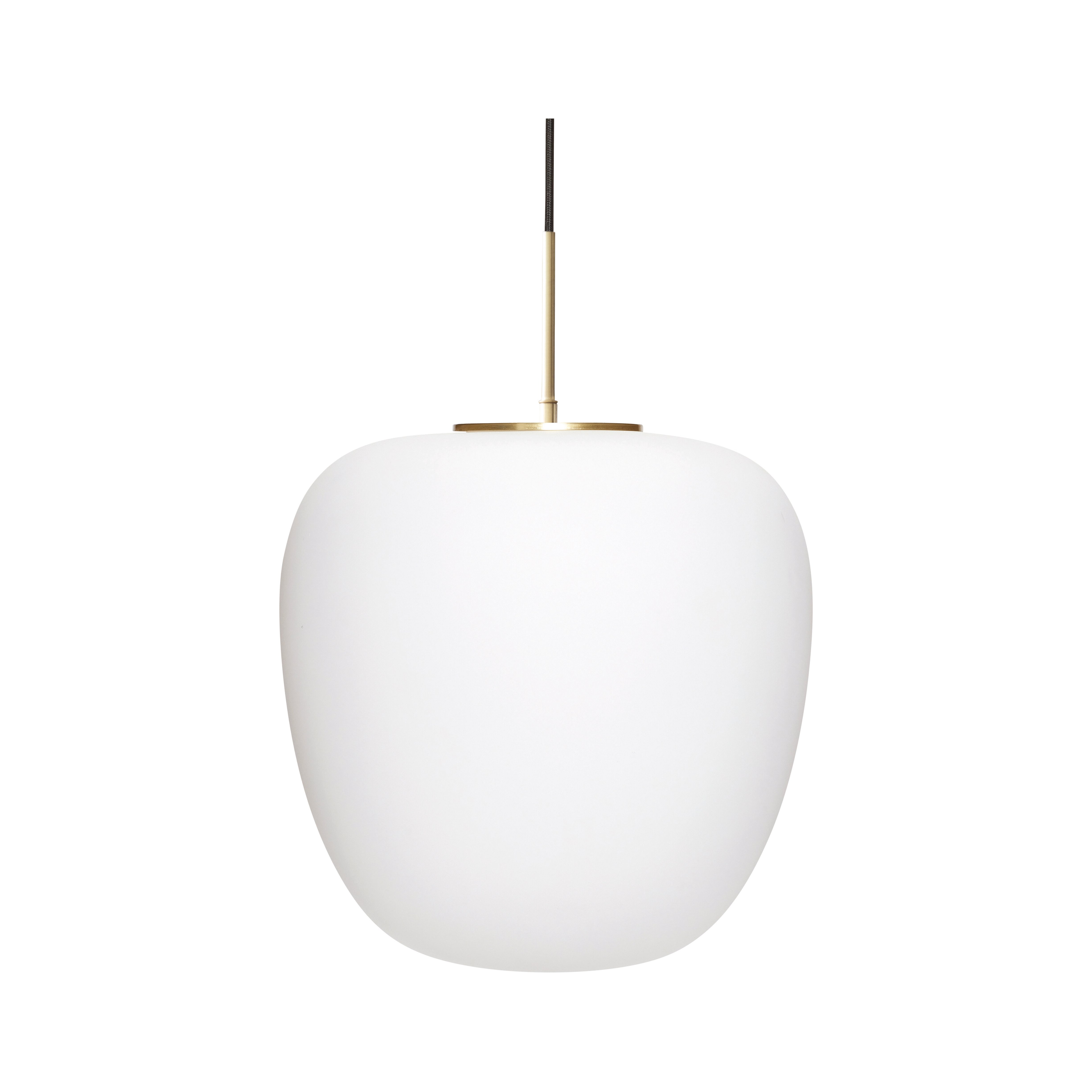 Muse Pendelleuchte Ø 40 cm opal/messing Hübsch - Wohnzimmer - Skandinavisch - Glas - Einflammig