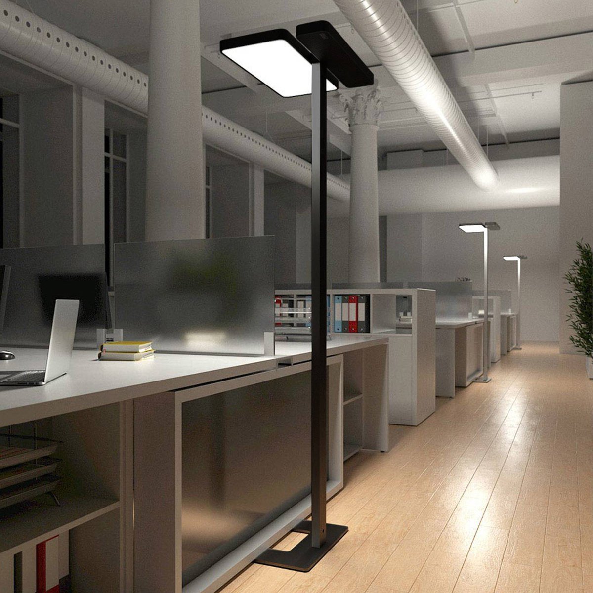 Aila LED Stehleuchte Schwarz Arcchio - Arbeitszimmer / Büro - Modern - Aluminium