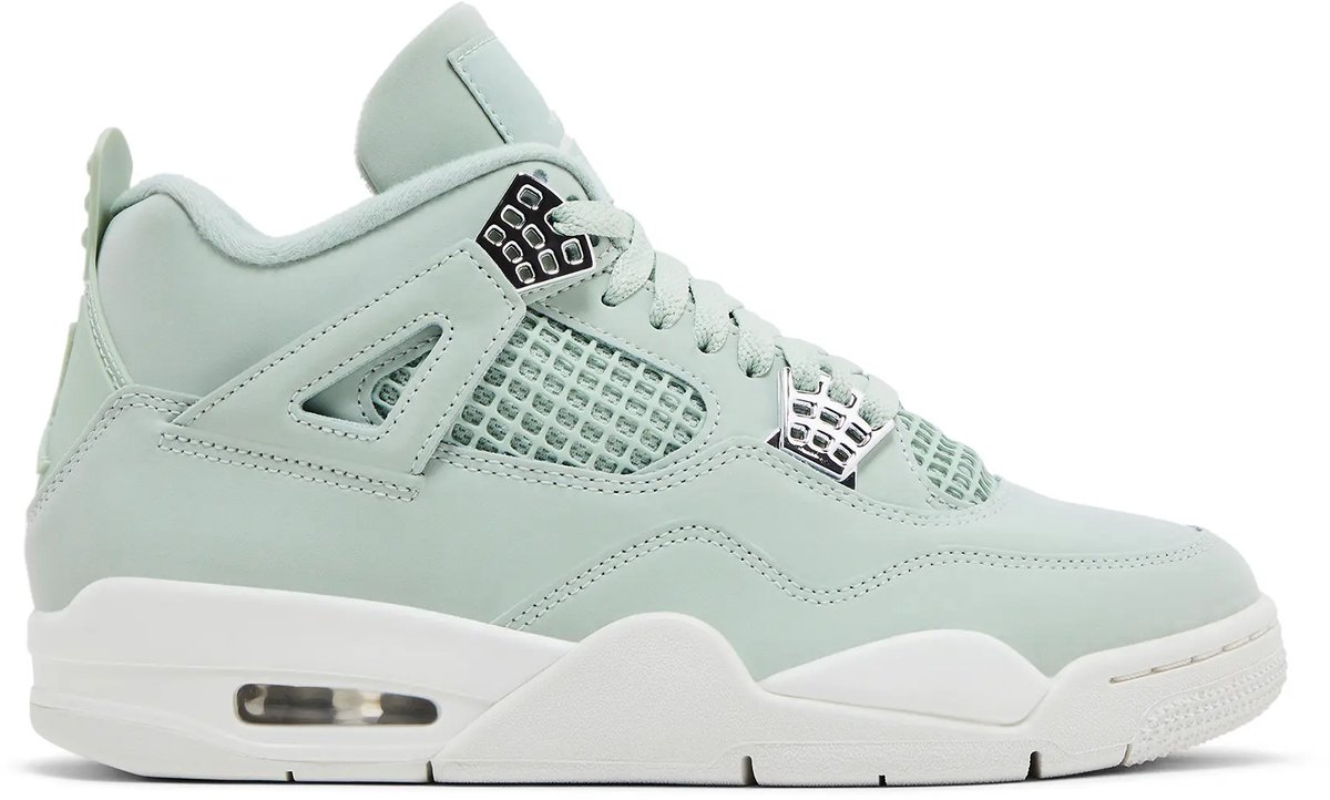 Air Jordan 4 Retro Abundance / Seafoam Damen Sneaker Grün Sail Metallic-Silber HV0823-003 37.5