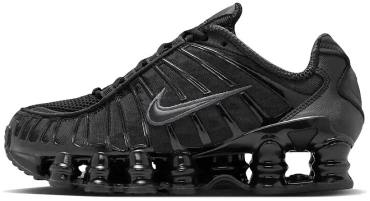 Nike Shox TL GS Schwarz Kinder-Sneaker Metallic-Hämatit Max-Orange IO4645-001 40