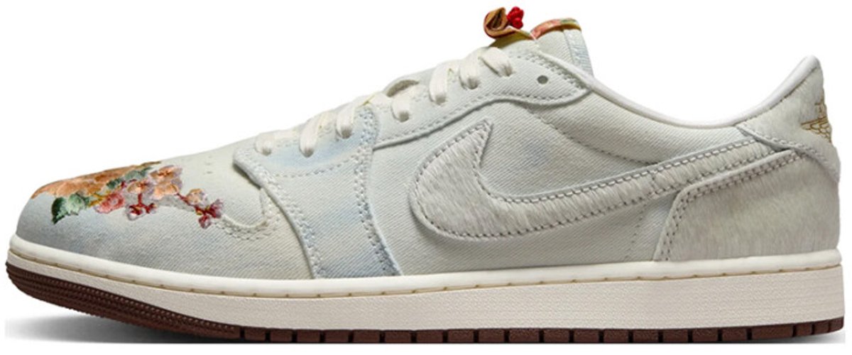 Air Jordan 1 Low OG Chinesisches Neujahr 2026 Herren Sneaker Grau Football-Grau Sail IQ1108-011 40.5