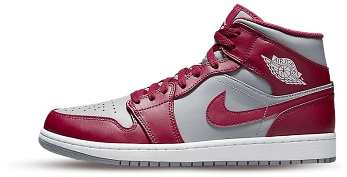 Air Jordan 1 Mid Cherrywood Red Herren Turnschuhe Zementgrau Weiß DQ8426-615 43