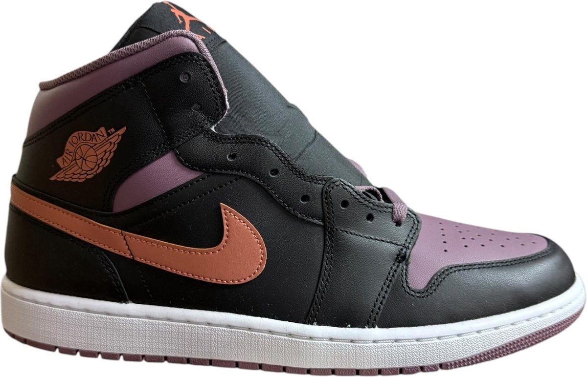 Air Jordan 1 Mid SE Schwarz Sky J Mauve Herren Sneaker Sky-J-Orange Weiß FB9911-008 47.5