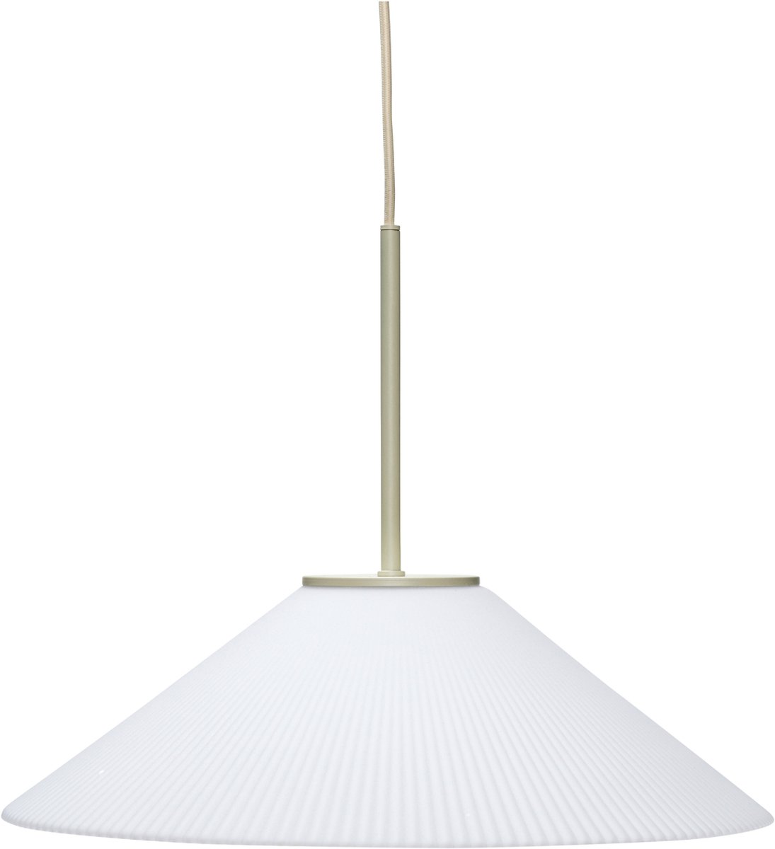 Solid Pendelleuchte Sand/White Hübsch - Esszimmer - Design - Glas - Einflammig