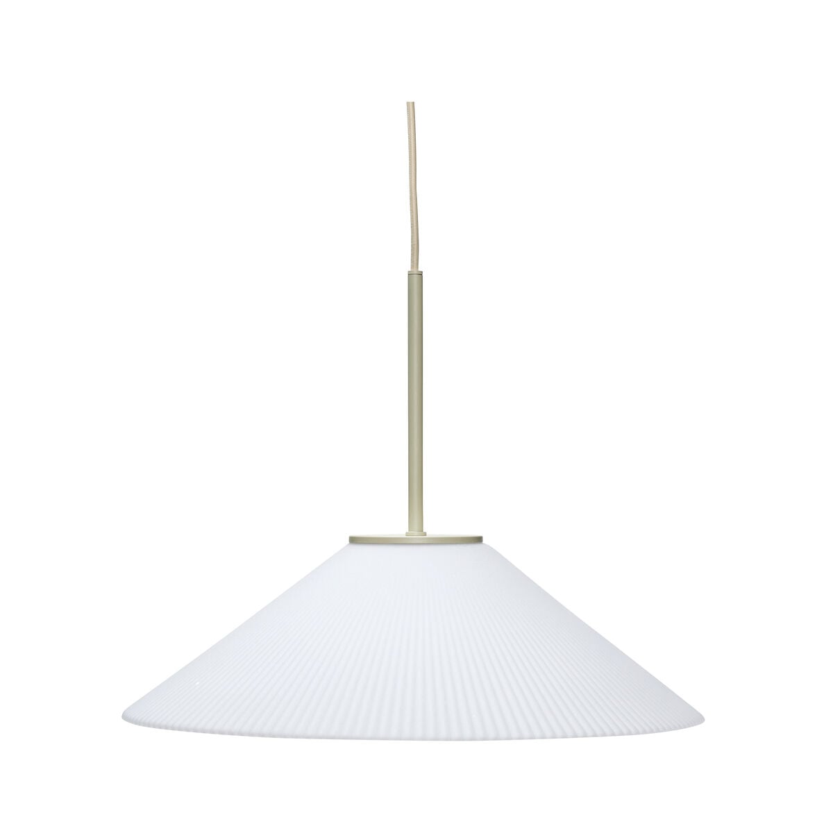 Solid Pendelleuchte Sand/White Hübsch - Esszimmer - Design - Glas - Einflammig