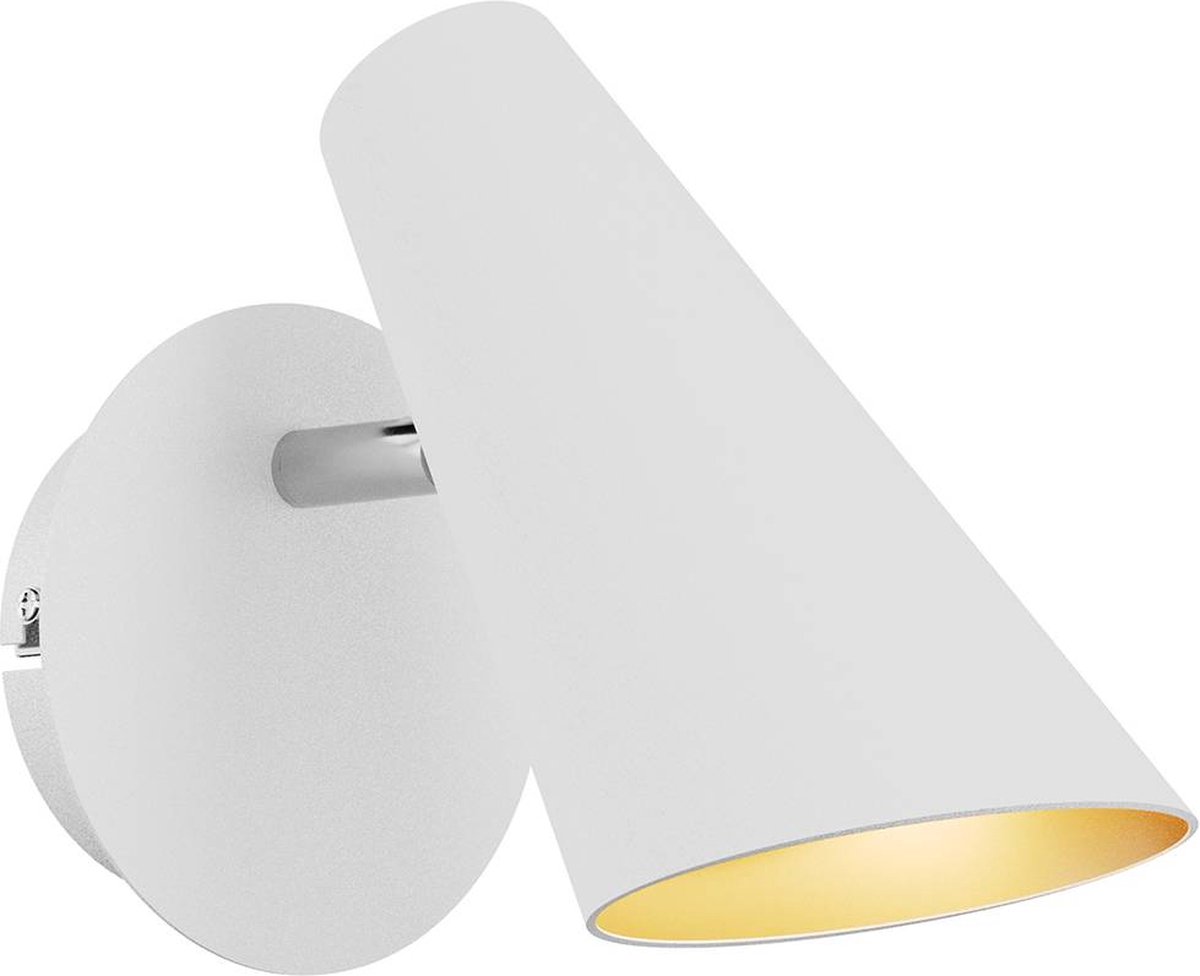 Wibke Wandleuchte White Lucande - Wohnzimmer - Skandinavisch - Metall - Einflammig
