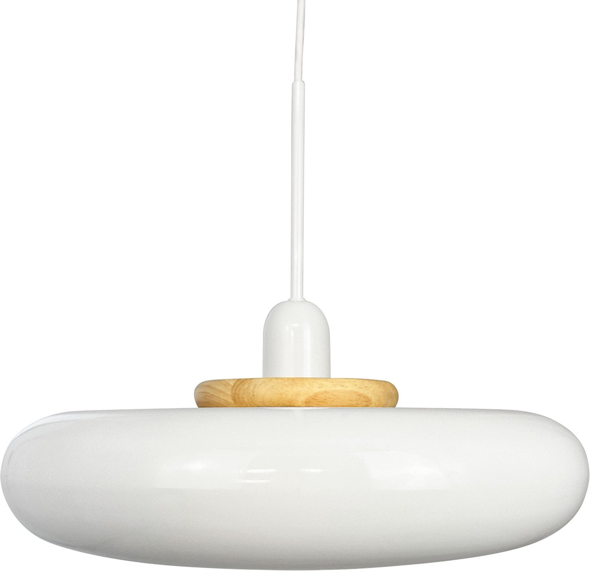 Planet Pendelleuchte White Dyberg Larsen - Wohnzimmer - Design - Metall - Mit Schirm