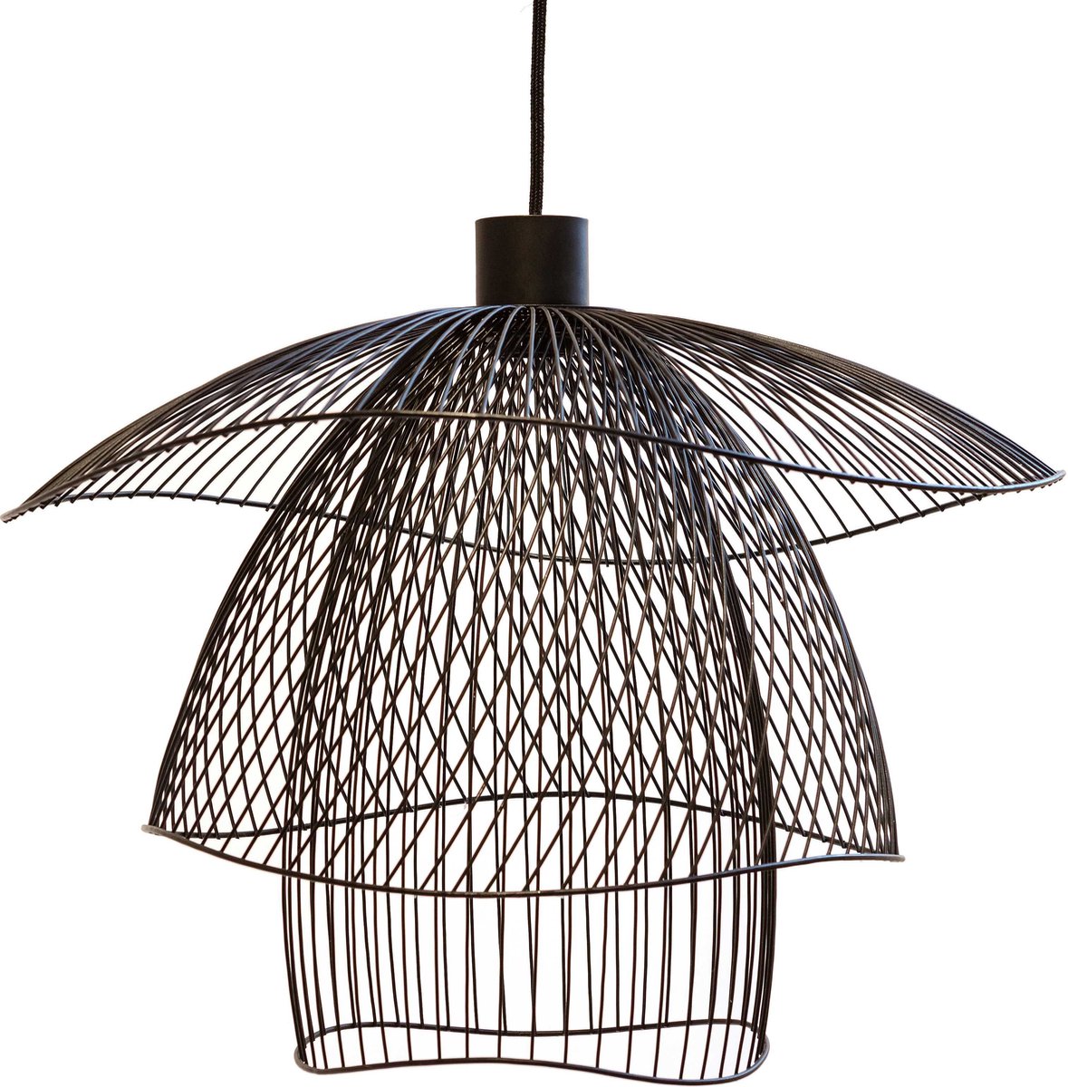 Papillon Pendelleuchte S Black Papillon S Forestier - Wohnzimmer - Design - Metall - Einflammig