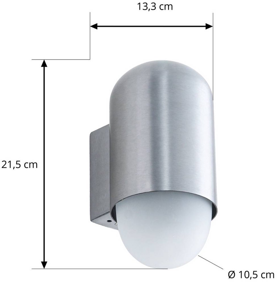 Pilva Außenwandleuchte, IP44, E27, Metall, aluminium Lindby - Balkon - Modern - Einflammig