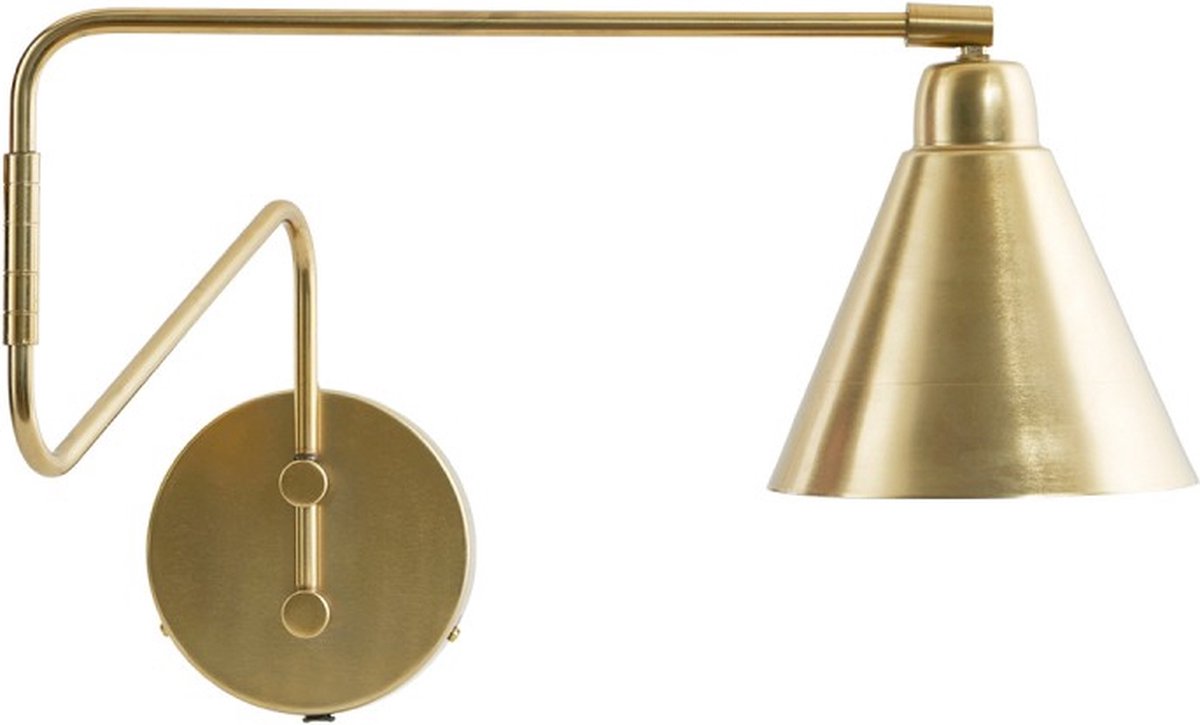 Game Wandleuchten 70cm Messing/Weiß House Doctor - Wohnzimmer - Metall