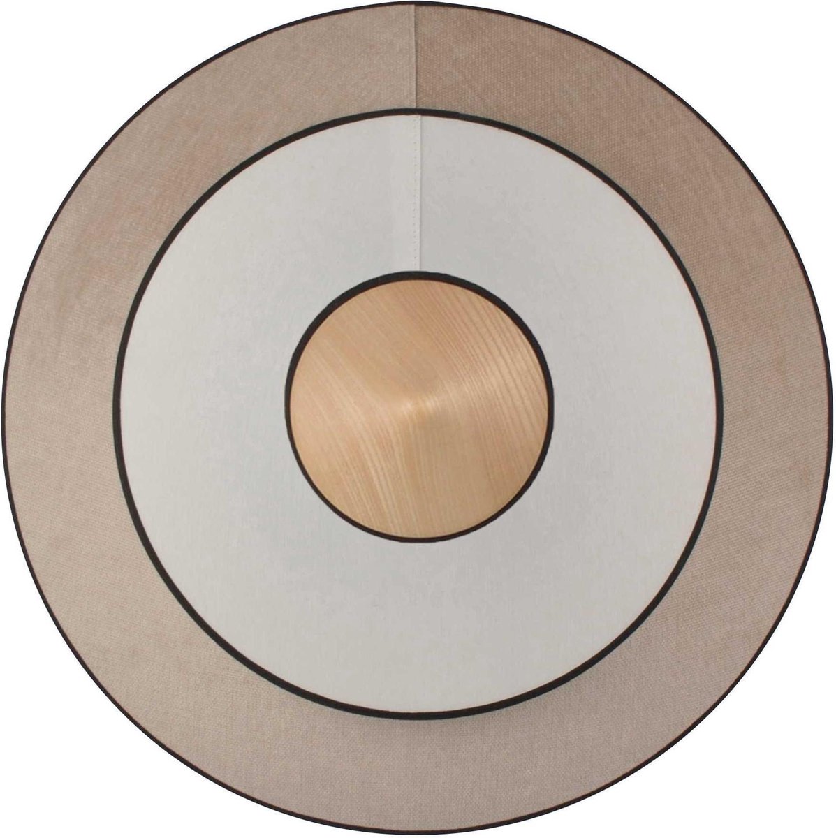 Cymbal Wandleuchte S Neutral Cymbal S Forestier - Wohnzimmer - Design - Stoff / Textil - Rund