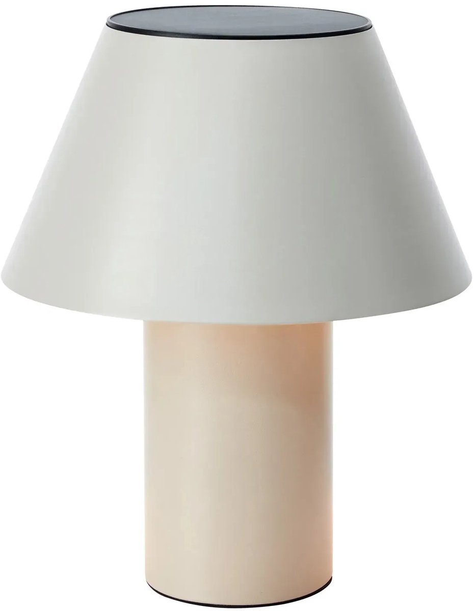 Vivo LED-Solar-Tischlampe, grau, IP44, Höhe 30 cm, dim. Markslöjd - Skandinavisch - Metall - Einflammig