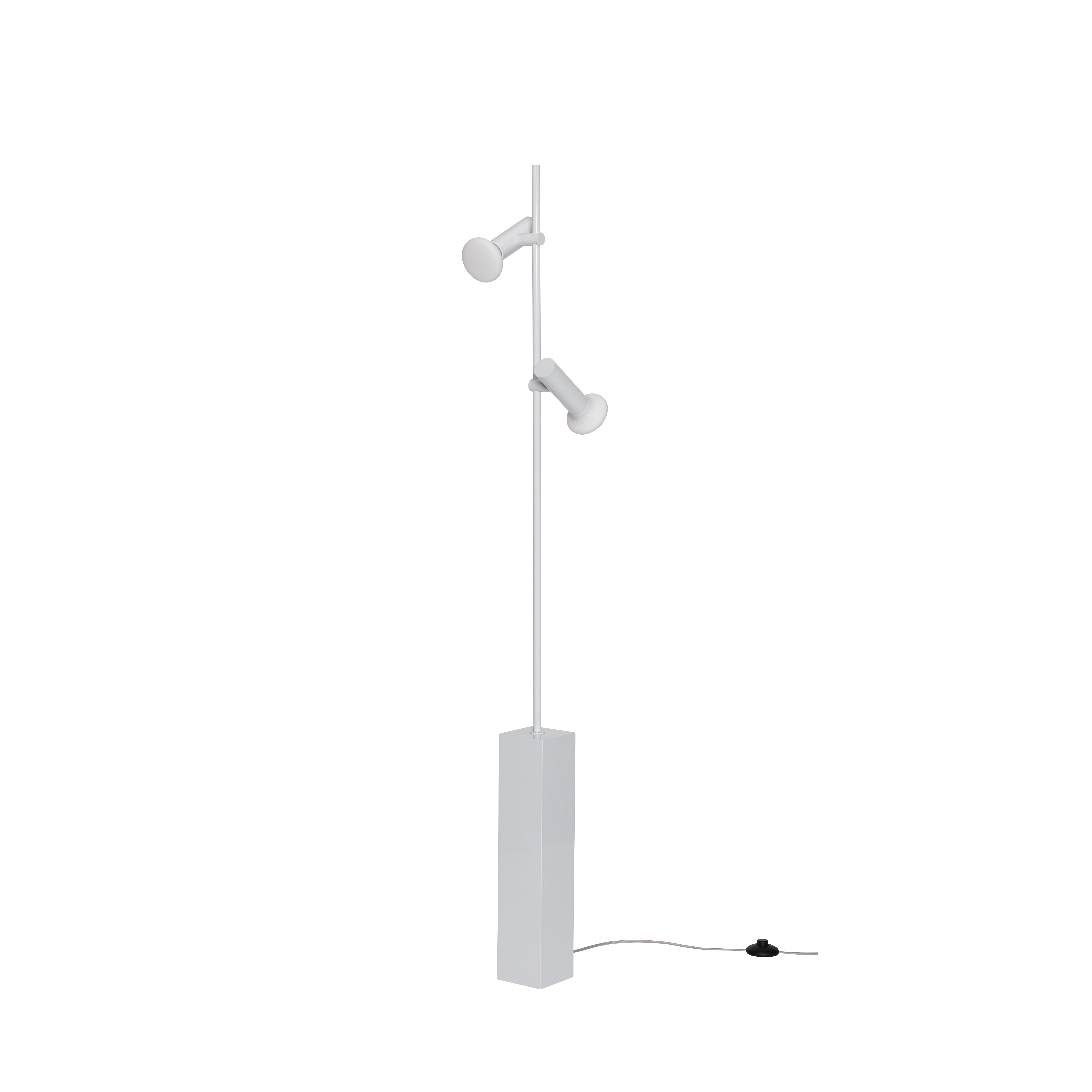 SET Stehleuchte hellgrau Höhe 160 cm 2-flg. Hübsch - Wohnzimmer - Modern - Metall - Mehrflammig