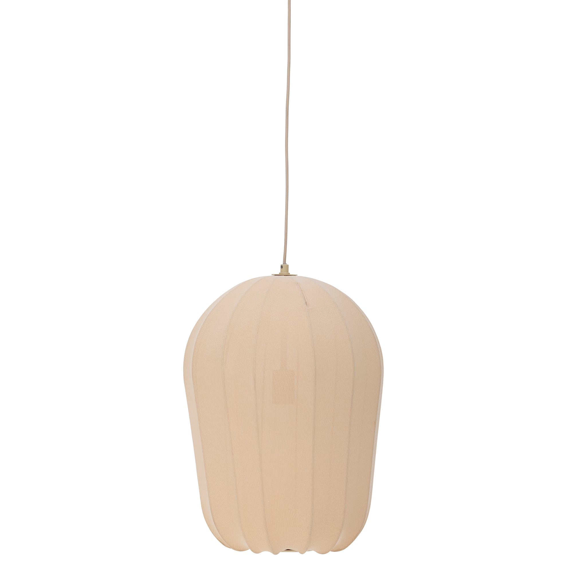 Naluna Hängelampe, creme, Ø42cm, Textil, E27 Bloomingville - Küche - Skandinavisch - Stoff / Textil - Einflammig