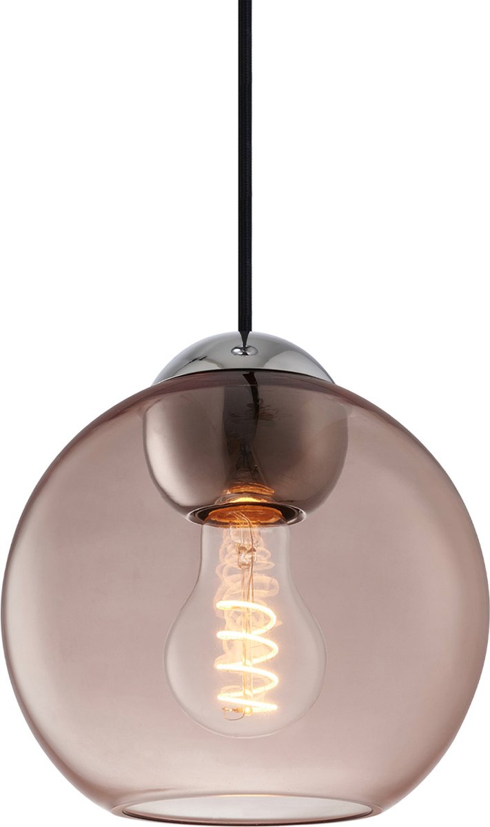 BUBBLES Hängelampe, rosé, Ø 18 cm, Glas, E27 Halo Design - Wohnzimmer - Einflammig