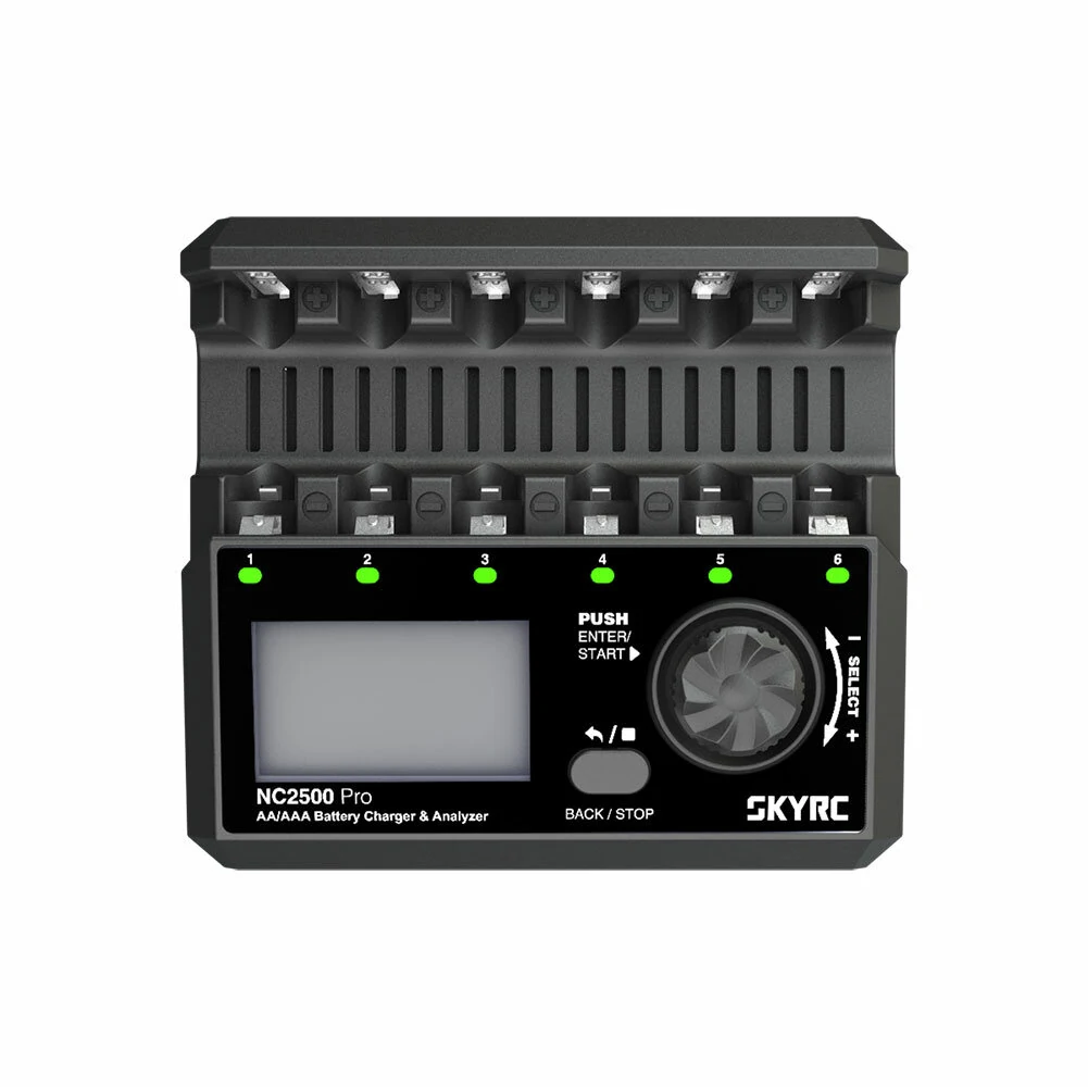 SKYRC NC2500 Pro DC 12V 3A AA/AAA NiMH/NiCD Akku-Multifunktionsladegerät und -analysator