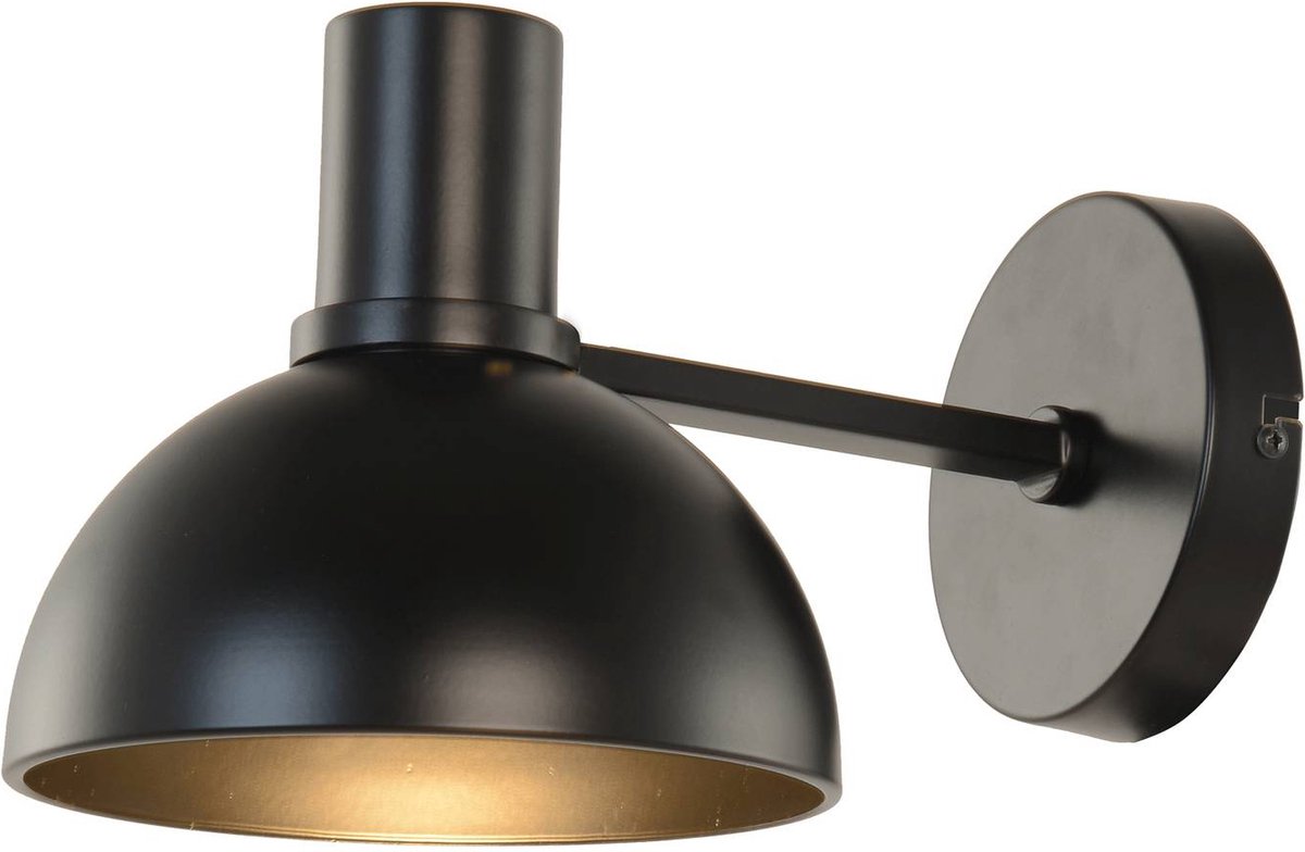 Mostrid Wandleuchte Black Lucande - Wohnzimmer - Design - Metall - Einflammig