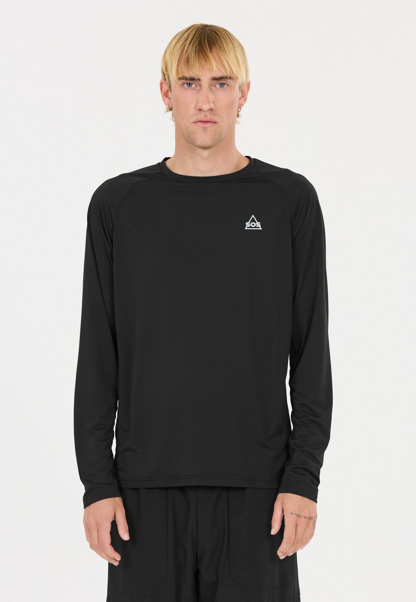 SOS Pillar Tech LS Tee Gr. XL Schwarz Herren
