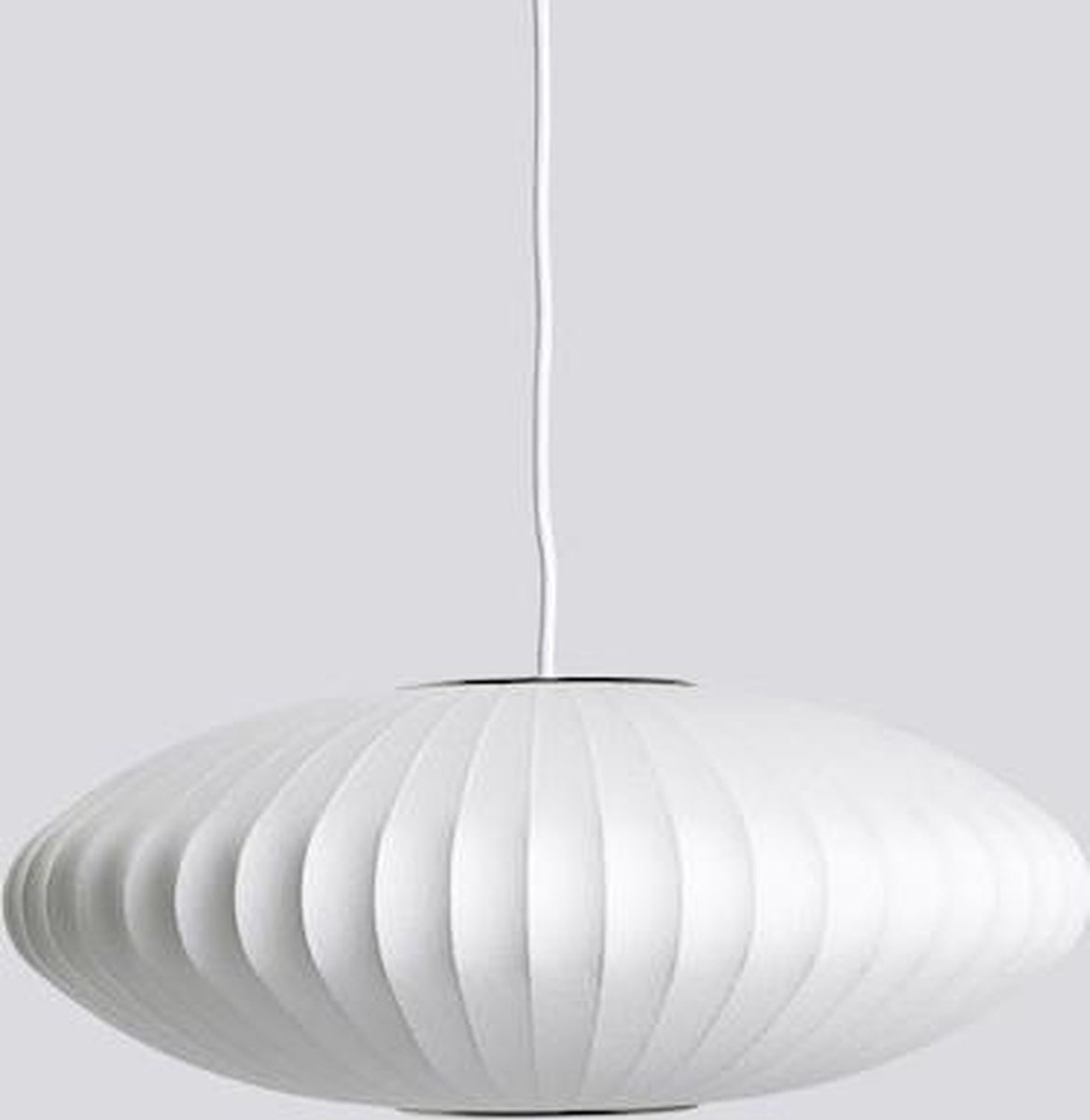 Nelson Saucer Bubble S Hängeleuchte, Ø 44,5 cm, weiß HAY - Wohnzimmer - Design - Kunststoff - Einflammig