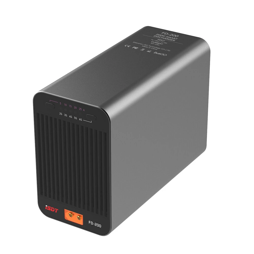 ISDT FD-200 200W 25A Wireless APP-gesteuerter Entlader für 2-8S LiPo-Akkus
