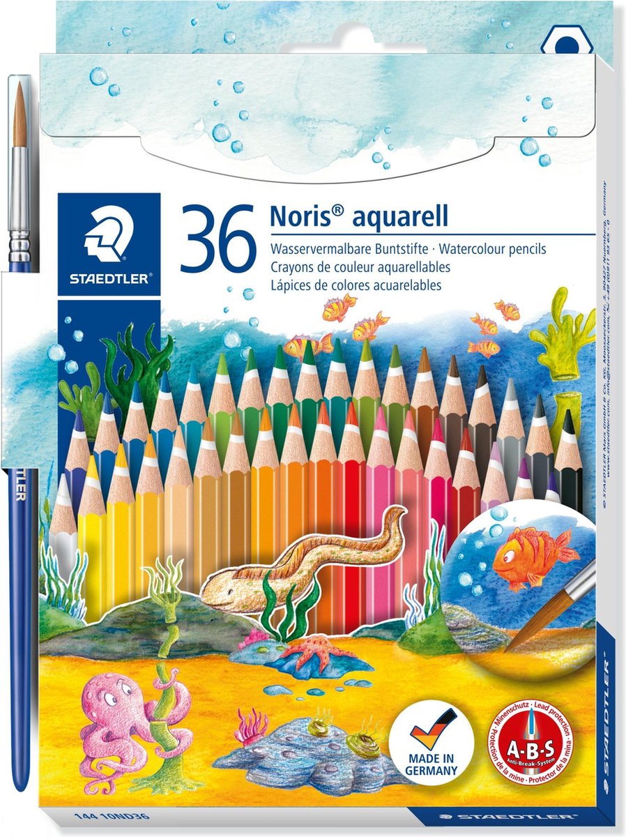 5 x Staedtler Farbstift Noris Club aquarell 36-er Etui