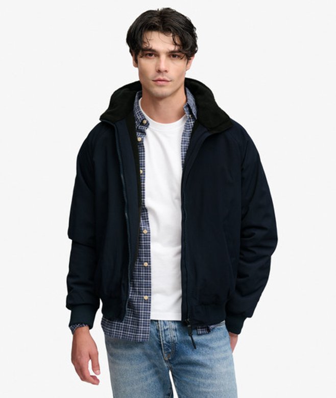 Superdry Herren Outdoors Mountain Hoodie in Lockerer Passform Navy - Größe: XL