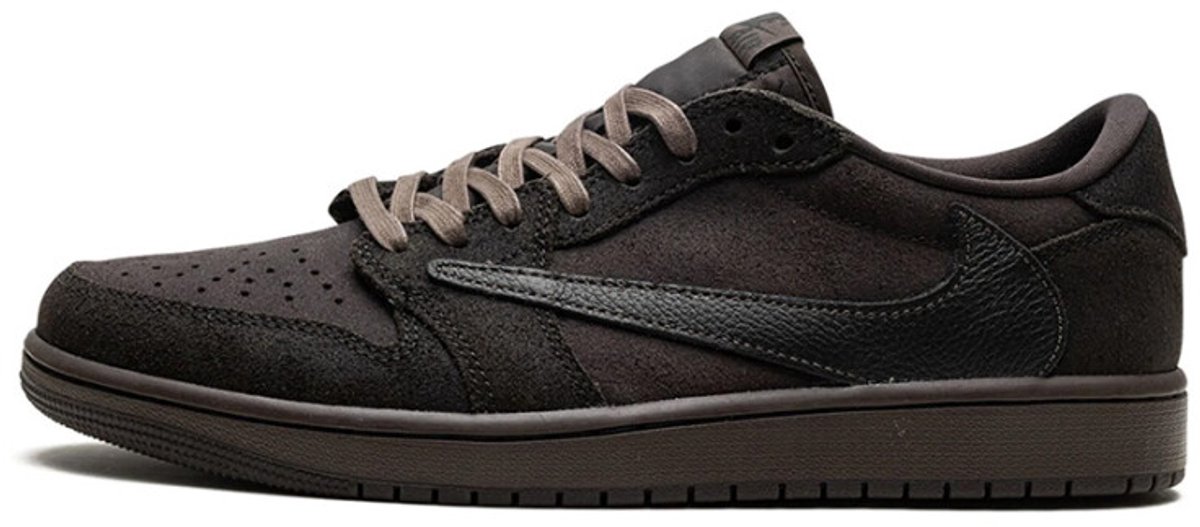 Travis Scott x Air Jordan 1 Retro Low OG SP Velvet Brown Herren-Sneaker Dunkel-Mokka Schwarz DM7866-202 36.5