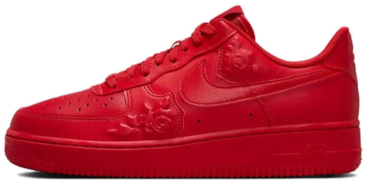 Nike Air Force 1 07 Rote Rosen Damen Sneaker University-Rot Schwarz HF2016-600 41
