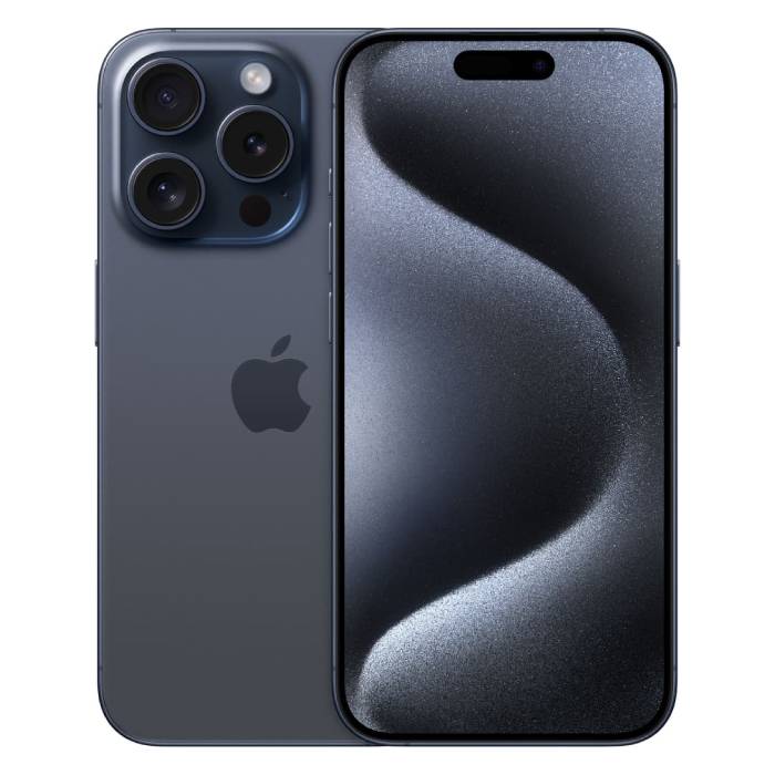 Apple iPhone 15 Pro - 256 GB - Blau-Titan - 2 Jahre Garantie