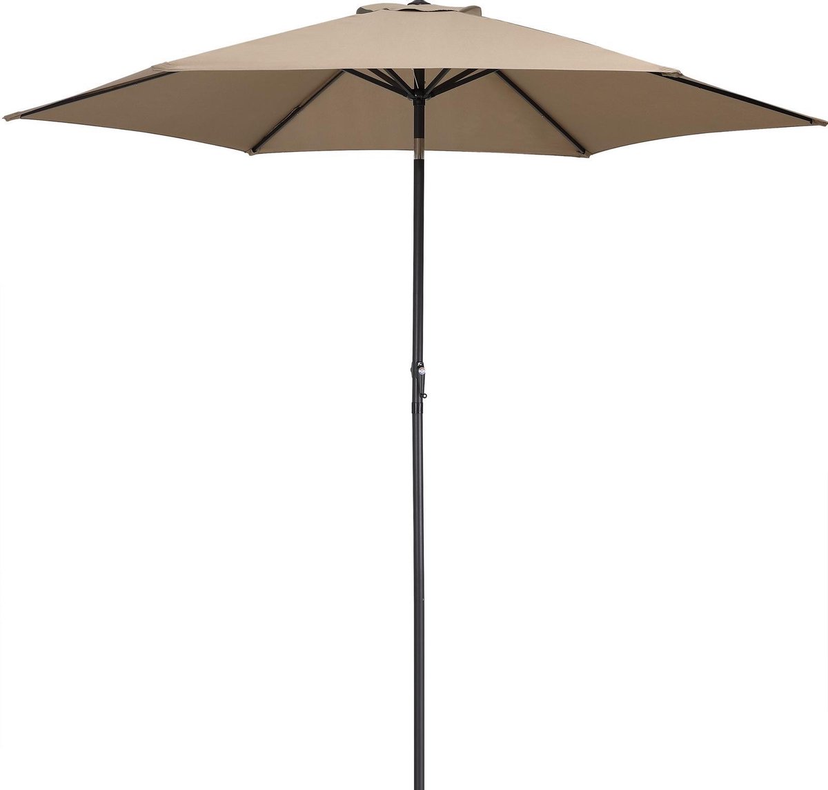Parasol aluminiowy taupe Ø300cm Ochrona UV 80+