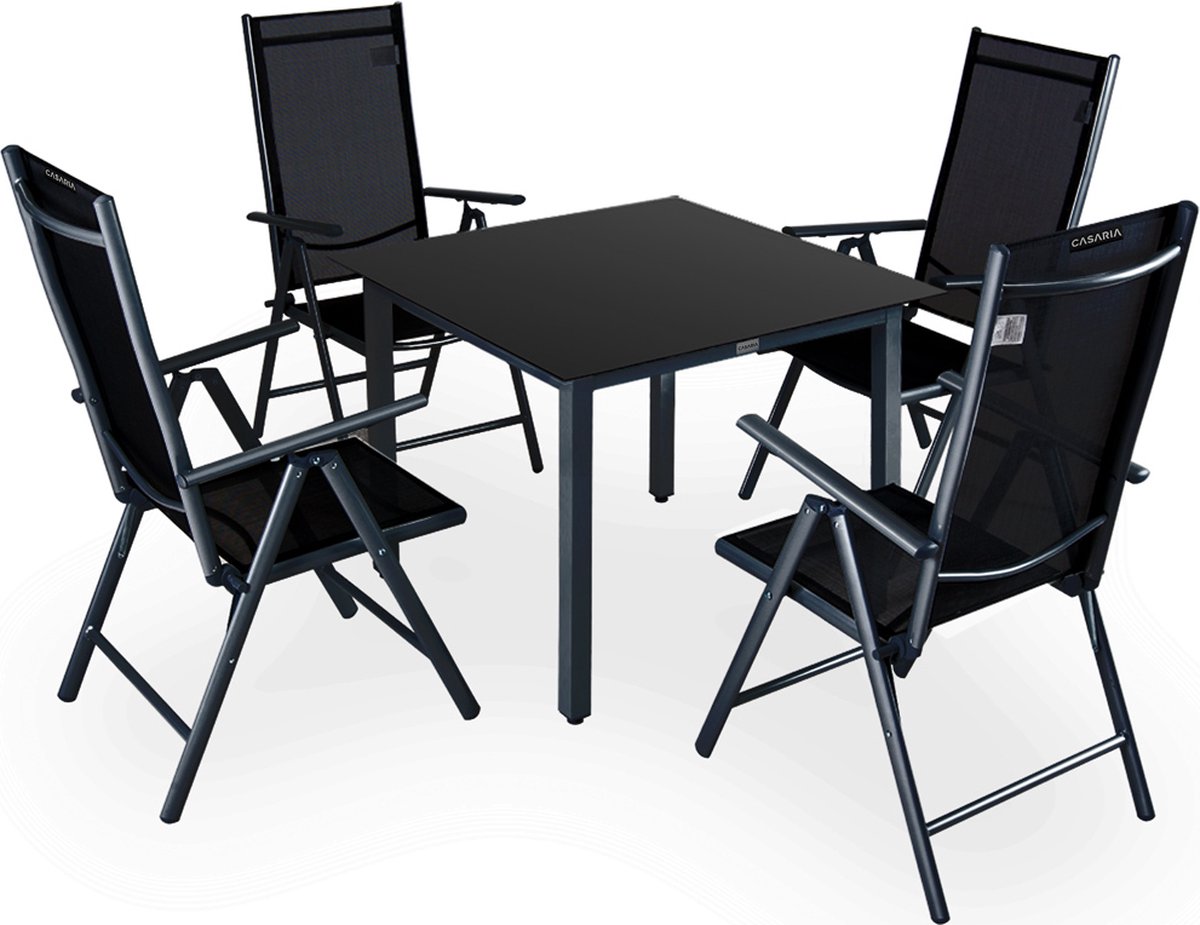 Zestaw mebli ogrodowych Bern 5 cz Antracyt Aluminium