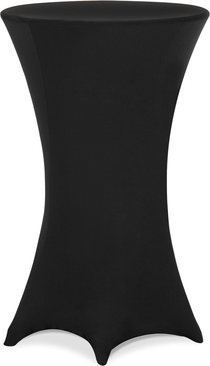 Pokrowiec na Stolik Koktajlowy 5 szt Czarny Ø70cm