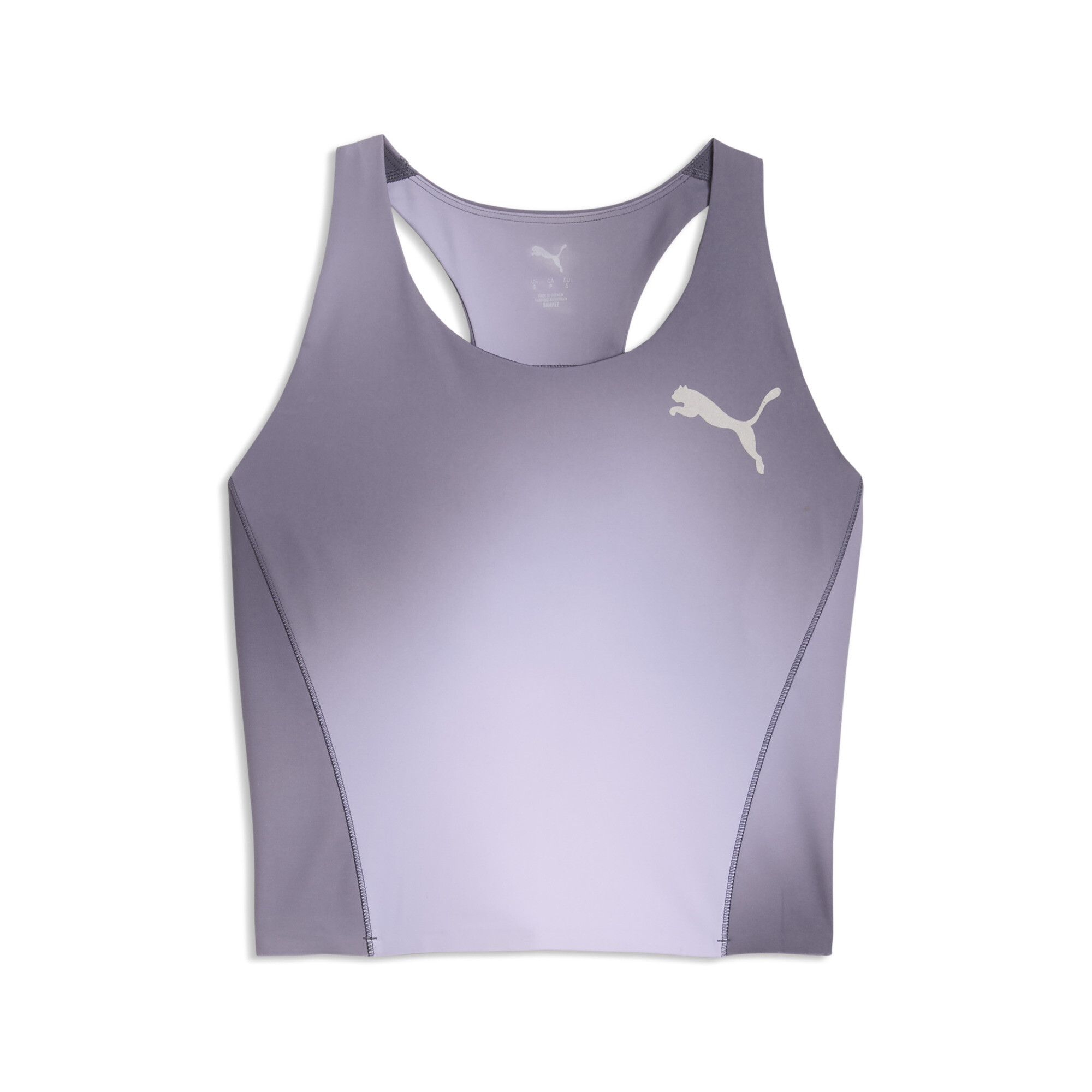 PUMA Lightspeed Bedrucktes Crop-Lauftop Damen, Accessoires, Grau, M