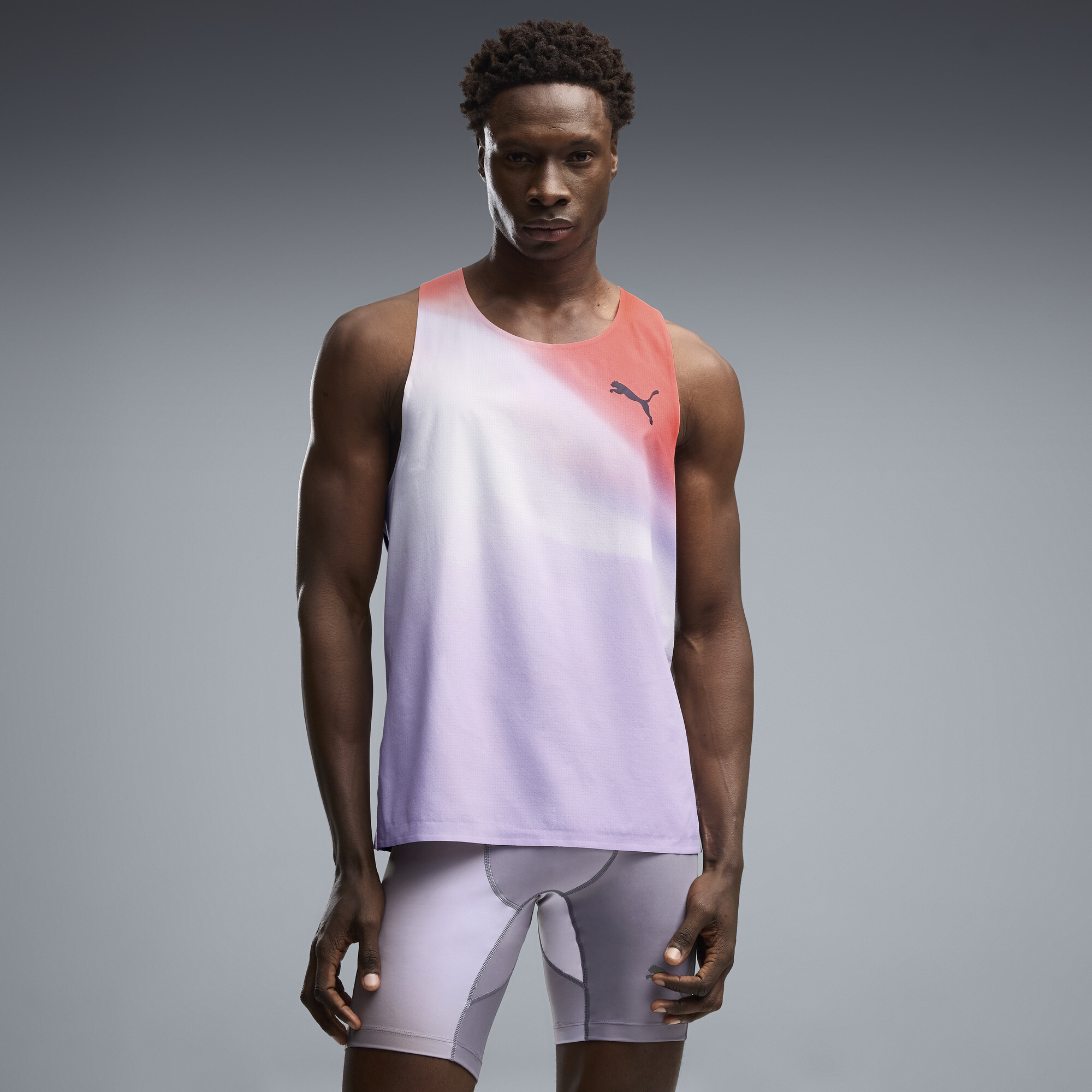 PUMA Lightspeed ULTRAWEAVE Graphic Laufshirt Herren, Kleidung, Grau, XL