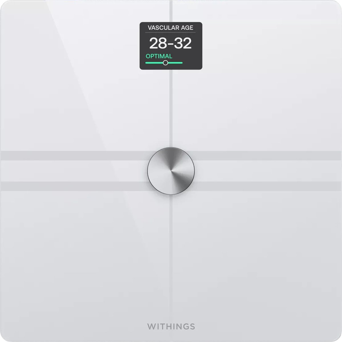 Withings Body Comp - Körperanalysewaage mit LCD-Farbdisplay, Größe: Einheitsgröße, Weiß