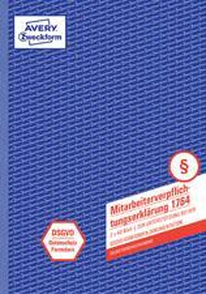 5 x Avery Zweckform Verarbeitungsverzeichnis A4 VE=28 Blatt