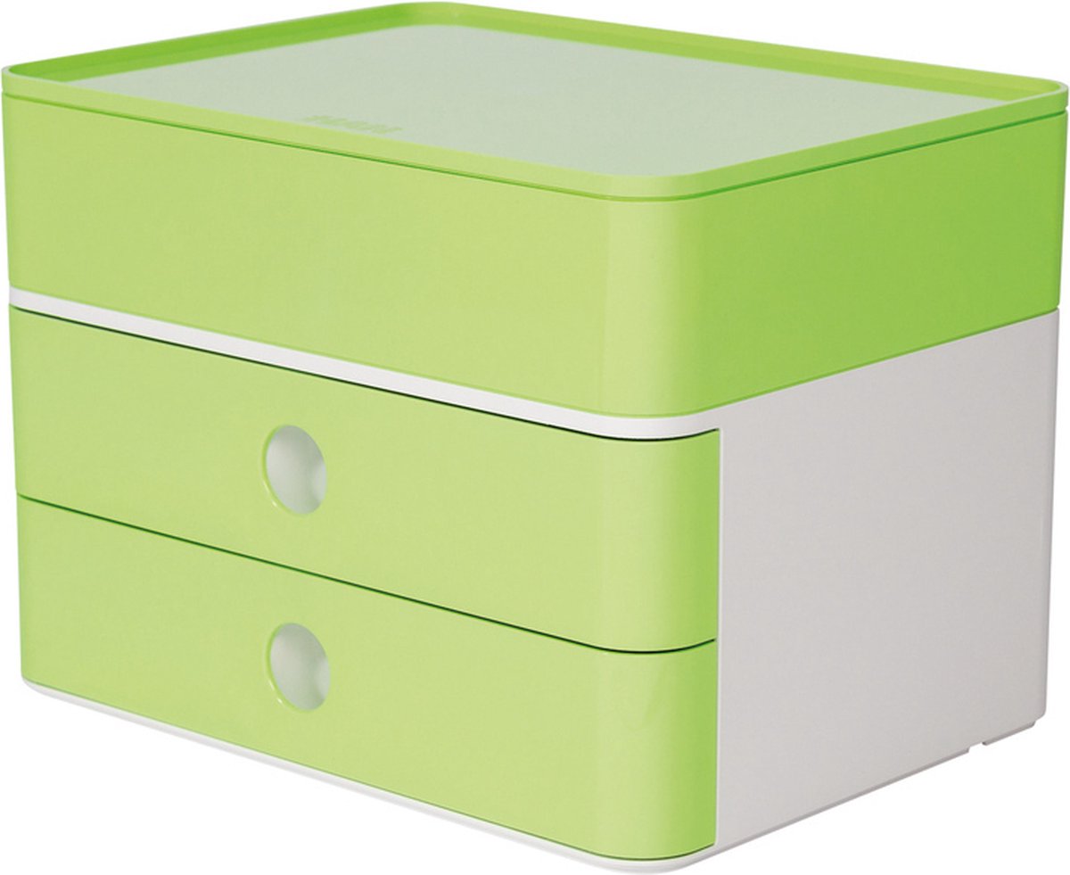 HAN Schubladenbox Smart-Box Plus Allison 2 Schübe lime green/snow whit