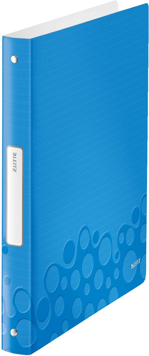 10 x Leitz Ringbuch Wow A4 4 Ringe 25mm blau metallic