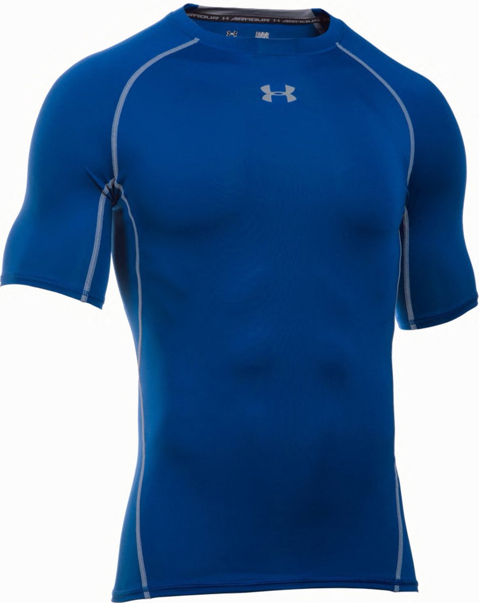Under Armour einfarbiges Kurzarm-Fitnessshirt Herren Tops Schwarz 1257468-001 XL