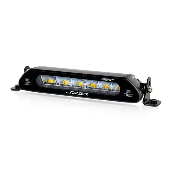 Led bar LAZER Linear 6 Elite (Yellow) - Straight / 23 cm / 42W / Off-Road, 1 pc - Complete set (End mount)