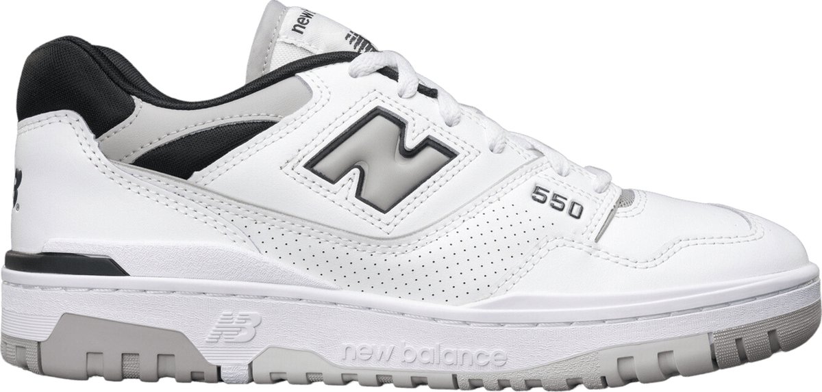 New Balance 550 Concrete Black Unisex Sneaker Weiß BB550NCL 43