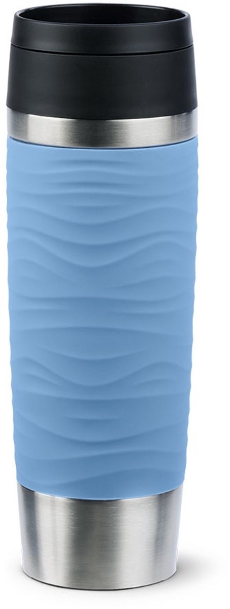 EMSA Isolierbecher "Travel Mug Wave" Ø 8.2 cm 500 ml pastellblau