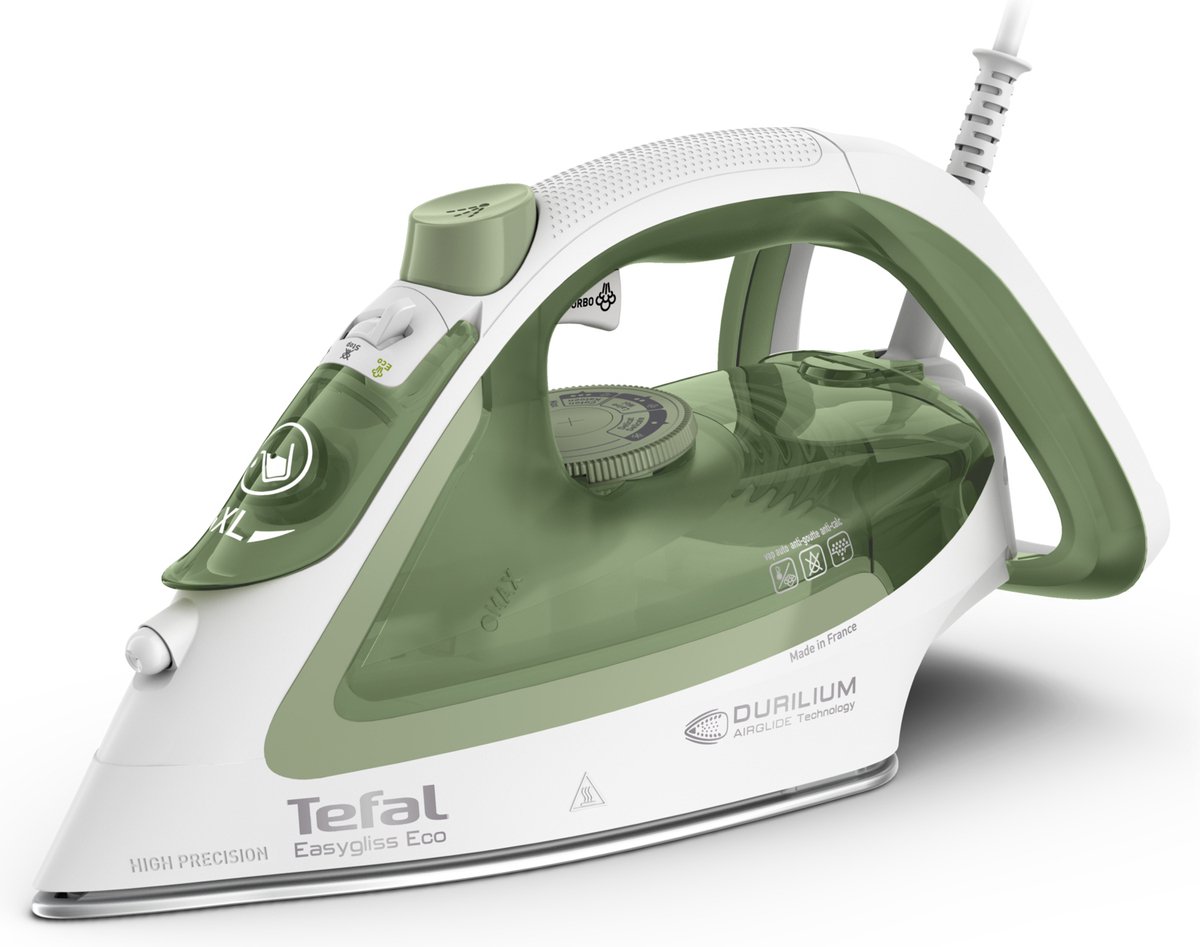 TEFAL Dampfbügeleisen "Easygliss Eco" FV 5781 270 ml weiß-grün
