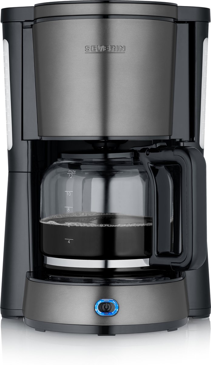 SEVERIN KA 9340 Kaffeemaschine 10 Tassen 1000W dark inox Glaskanne