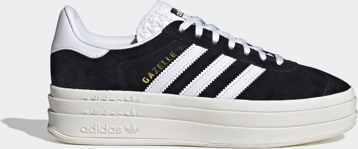 adidas Gazelle Bold Schwarz Weiß Damen Sneaker Core-Black Cloud-White Core-White HQ6912 35½