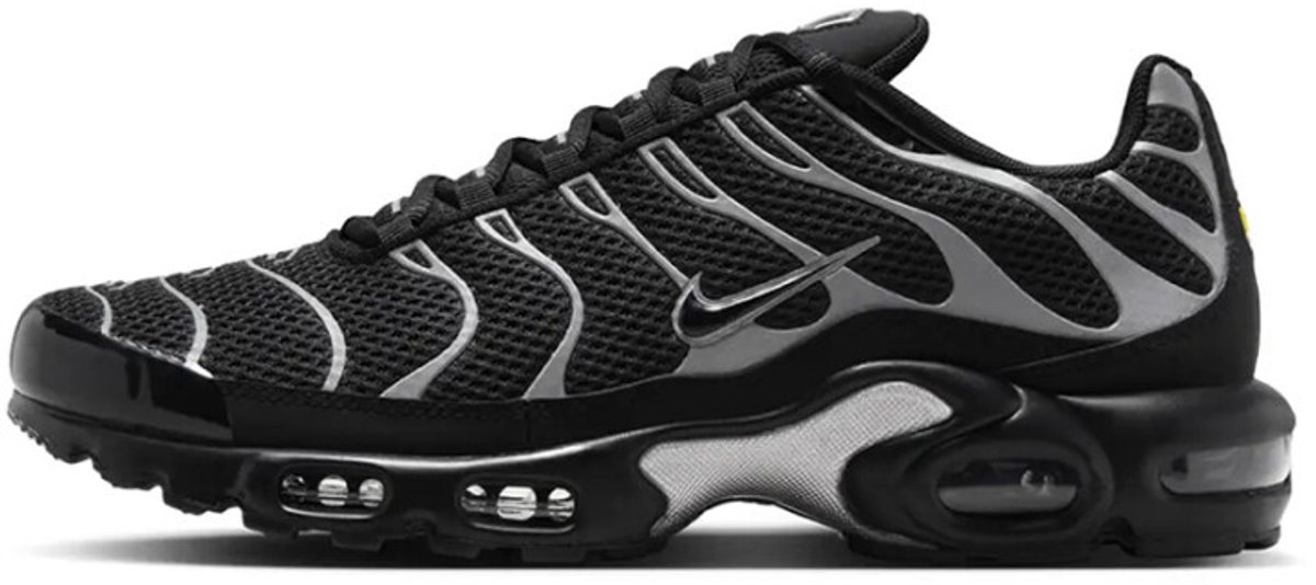 Nike Air Max Plus Premium Schwarz Reflektierendes Silber Sneaker Freizeitschuhe HQ3029-001 44.5 schwarz