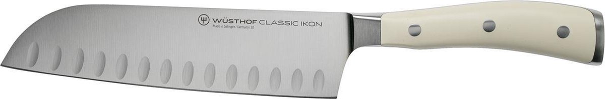Wüsthof Classic Ikon Santoku mit Kullenschliff 17 cm