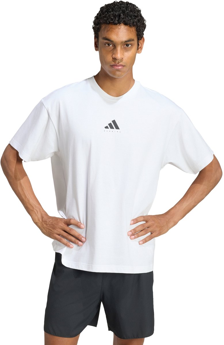 adidas Running Category Graphic SS Tee Gr. XL Weiß Unisex