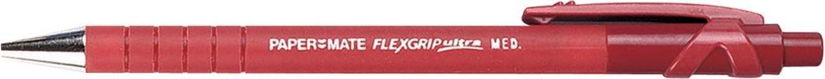 12 x PaperMate Kugelschreiber FlexGrip Ultra M rot