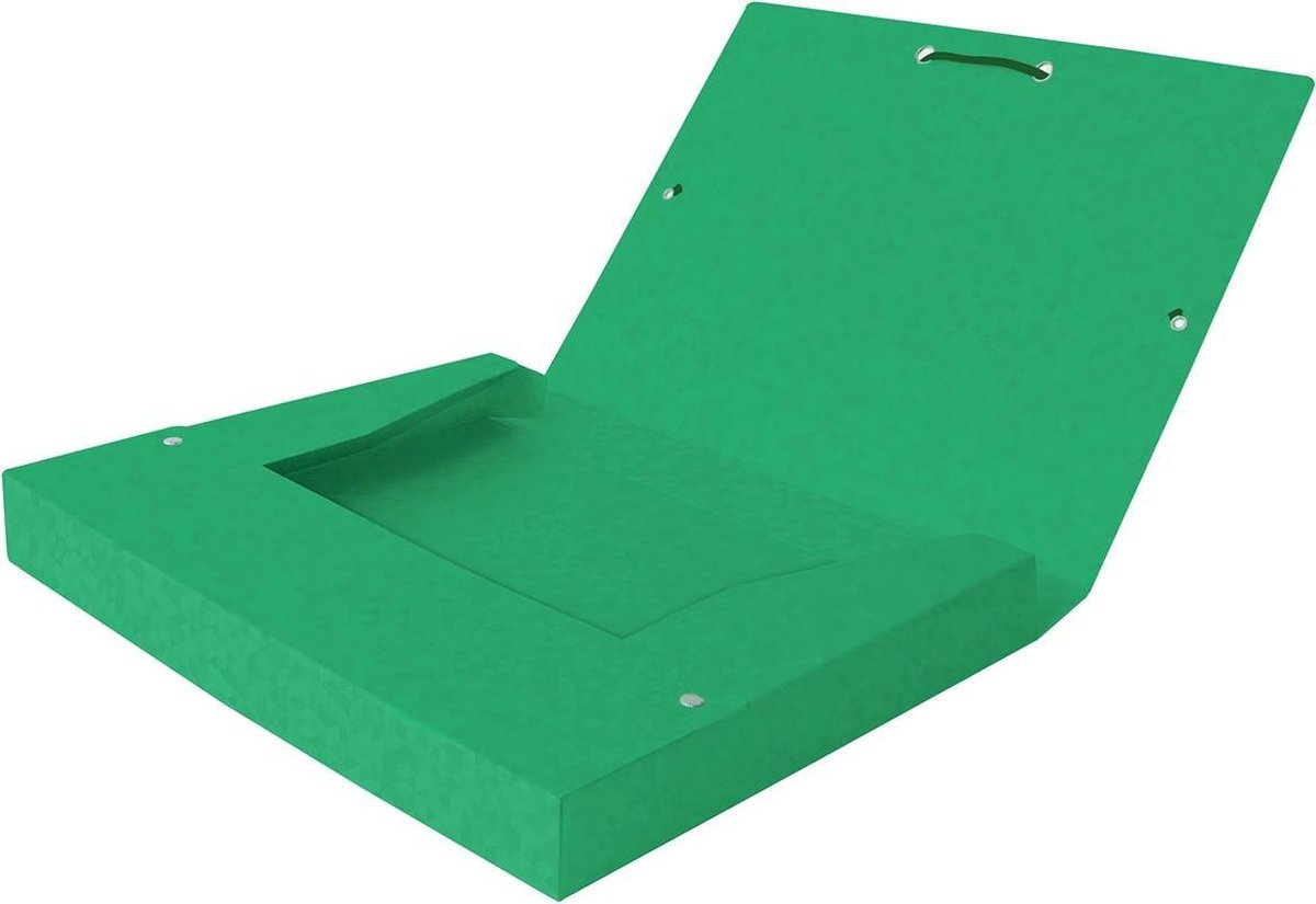 12 x Oxford Sammelbox Top File+ A4 25mm 390g/qm Multistrat grün